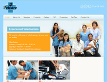 Tablet Screenshot of petcare.com.my