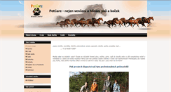 Desktop Screenshot of petcare.cz