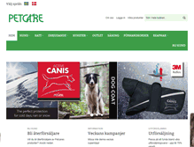 Tablet Screenshot of petcare.se