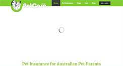 Desktop Screenshot of petcare.com.au