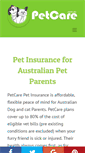 Mobile Screenshot of petcare.com.au